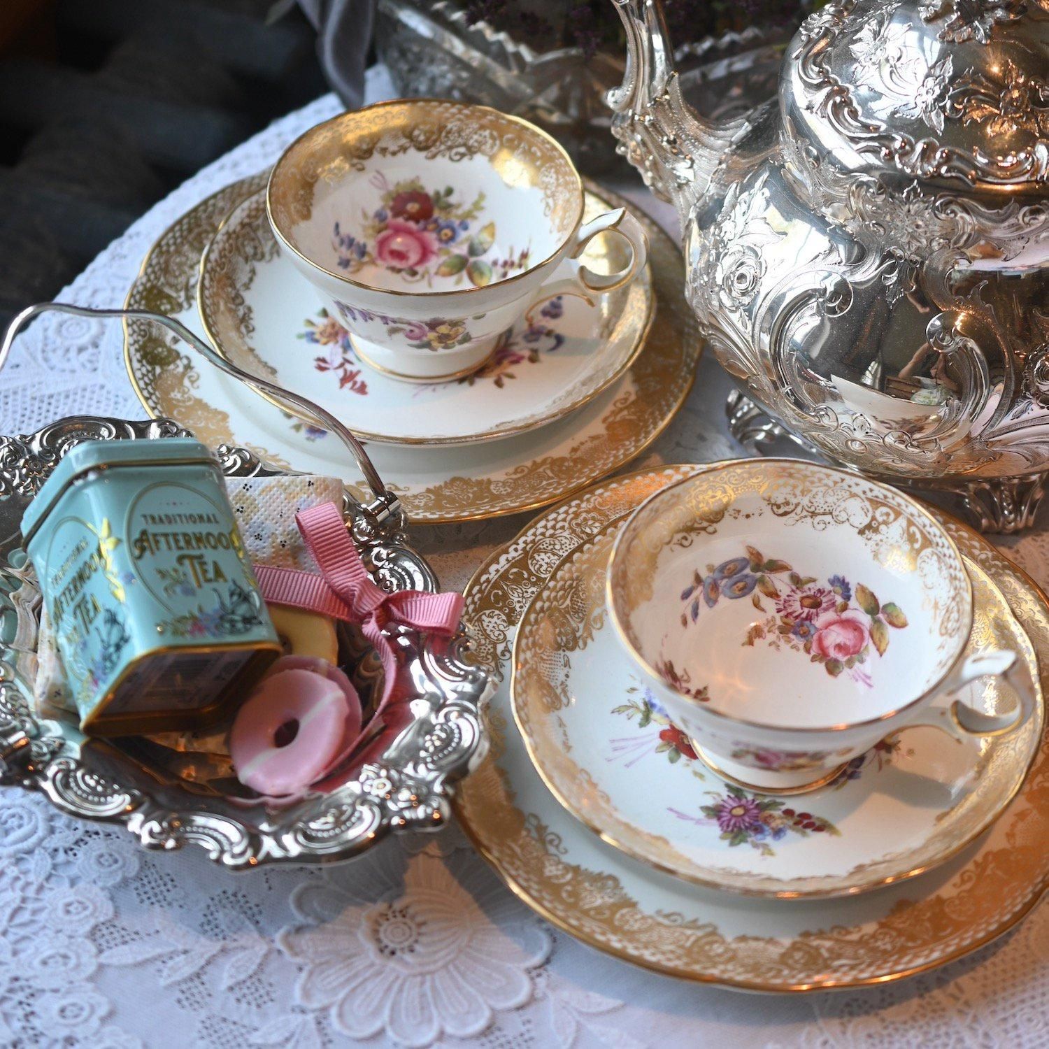 ハマースレイ 薔薇 金彩 スープカップ 2客セット ハマースレイ 薔薇