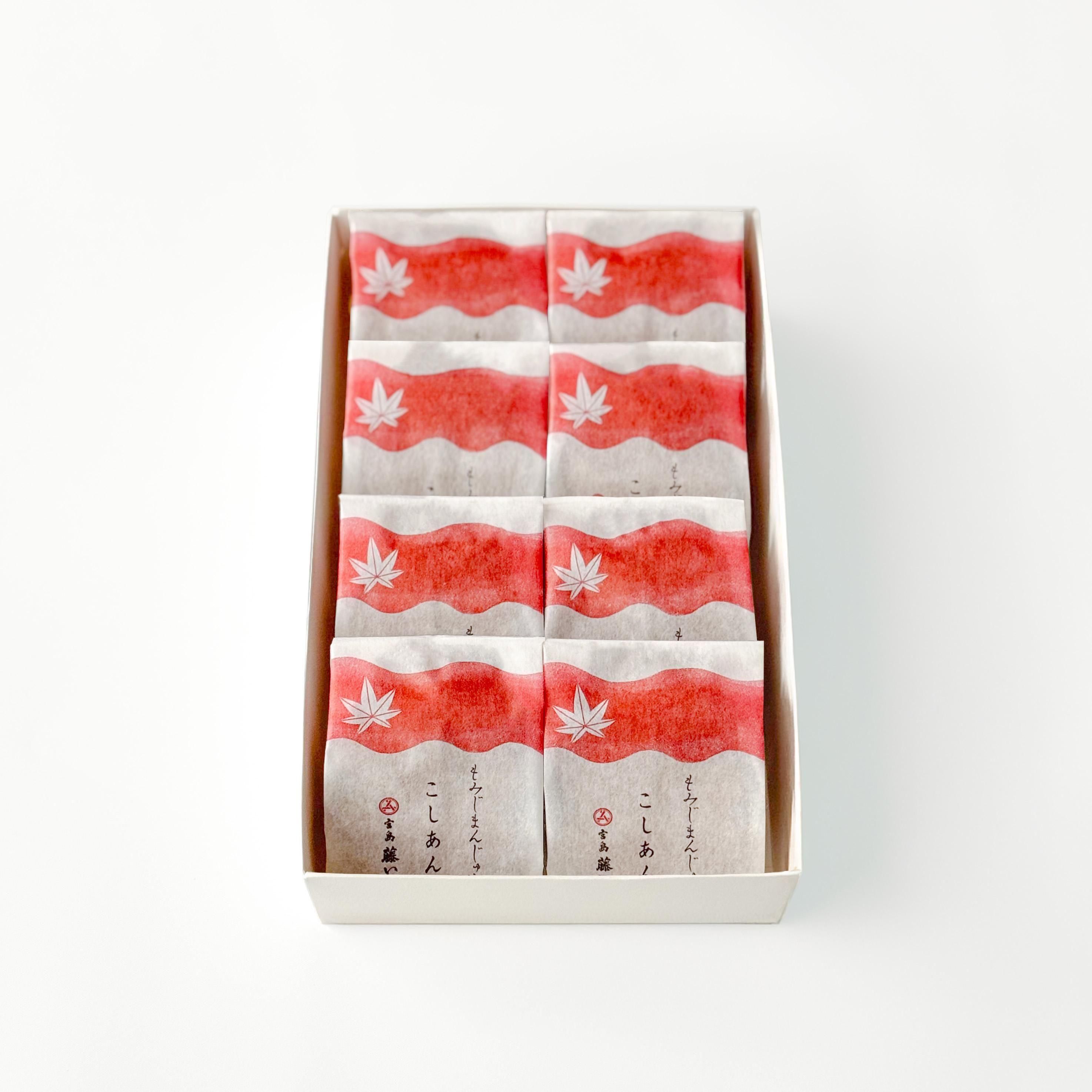 藤い屋 もみじまんじゅう こしあん 8個入り - 市町村情報センター