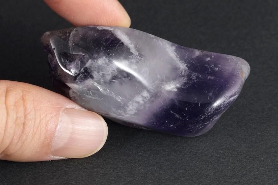 シェブロンアメジスト 原石 磨き 39.4g｜天然石原石通販キラリ石