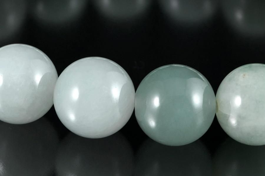 本翡翠 13.5mm玉 ブレスレット (ミャンマー産)｜天然石通販キラリ石
