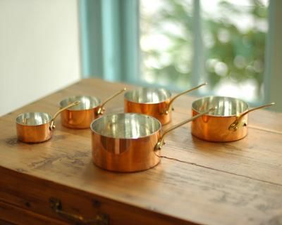 フランス製 銅の打ち出しミニソースパンφ5cm - Lintukoto(リントゥコト)