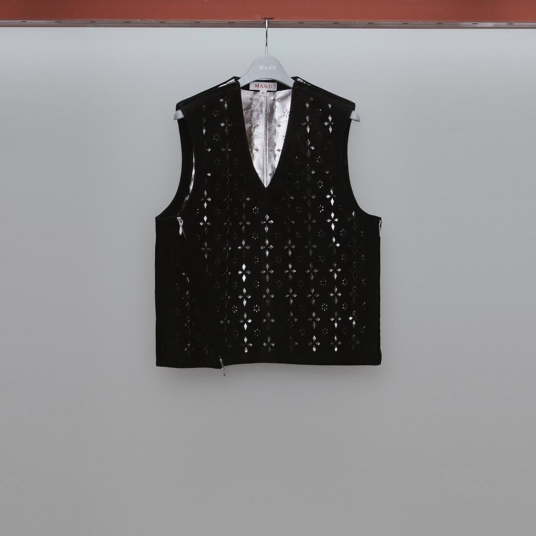 MASU / DIAMOND-CUT LEATHER VEST-MASUの通販EQUAL