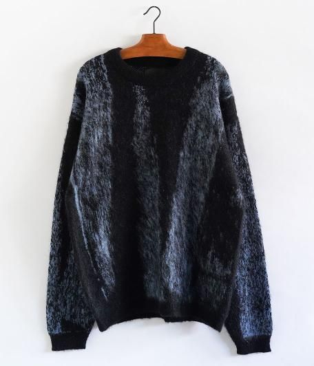YOKE JACQUARD MOHAIR SWEATER [BLUE] - Fresh Service NECESSARY or