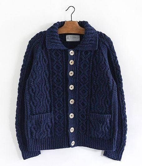 INVERALLAN 3A Indigo Cotton Denim Lumber Cardigan [INDIGO] - Fresh