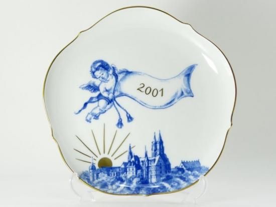 マイセン プレート□イヤープレート 2001 天使 エンジェル メモリアル
