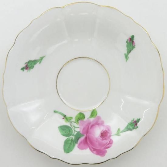 マイセン カップ&ソーサー□ピンクローズ ピンクのバラ ティーC&S 2客