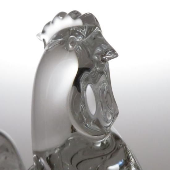 バカラ フィギュリン ○ ニワトリ 置物 クリスタル オーナメント鳥