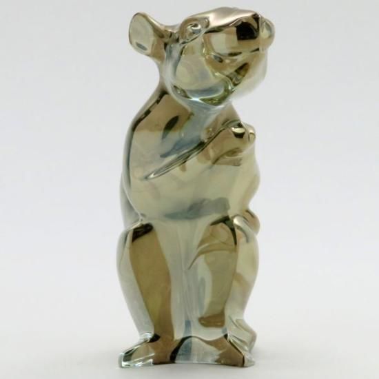 バカラ フィギュリン ○ ネズミ 置物 ゴールド 金 オーナメント 十二支