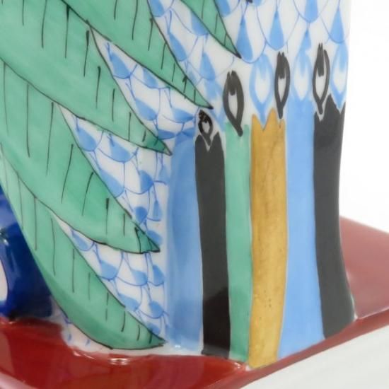 ヘレンド フィギュリン □ 本の上のフクロウ 梟 高さ21cm 置物