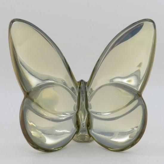 バカラ フィギュリン ○ ラッキー バタフライ 蝶 ゴールド 金 置物