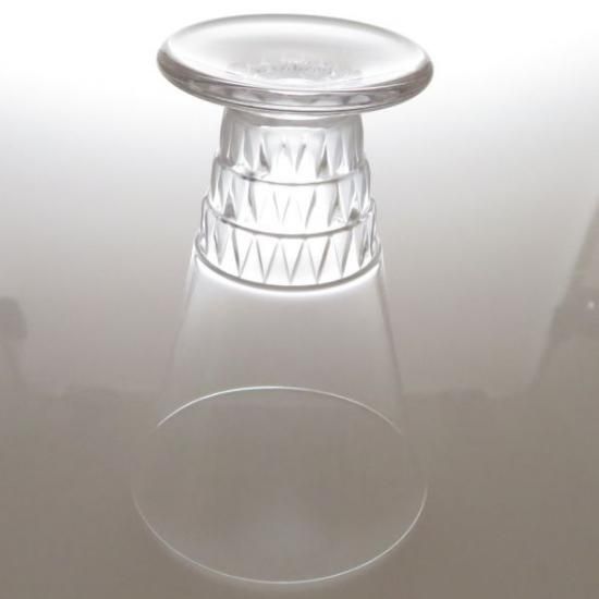 ラリック グラス ○ ブルグイユ ワイン グラス 幾何学文様 クリスタル