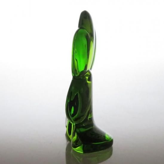 バカラ フィギュリン ○ クローバー 緑 グリーン 置物 クリスタル 6cm