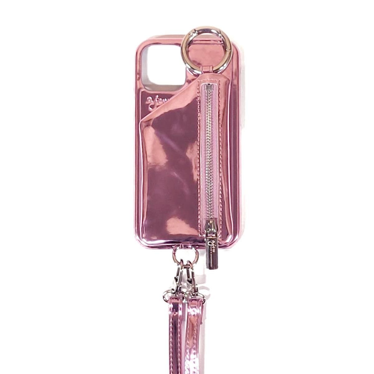 ファミリアスマホケース familiar×ajew マルチ対応サイズM ピンク