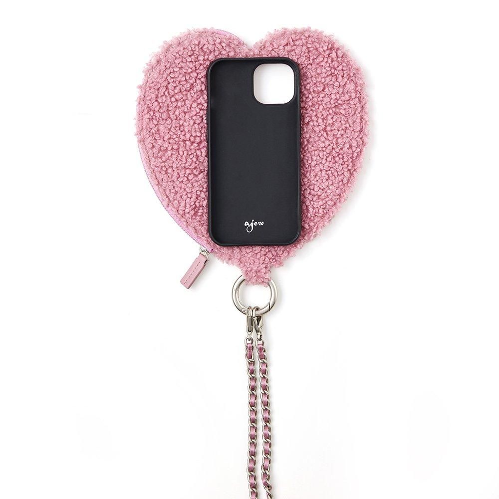fluffy dress HEART | iPhone16 / pink - ajew