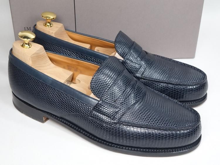 J.M WESTON 180 7/B ネイビー 純正シューツリー付き JMウエストンの