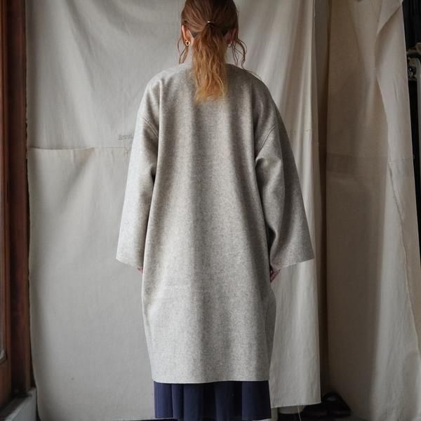 MITTAN】CT-50 圧縮ウールニットコート / 黒