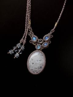 アクアマリン／天然石×マクラメ編みアクセサリー STONES SPIRIT