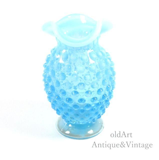 USA製ヴィンテージ1940年代Fentonオールドフェントン花瓶/小物入れホブ