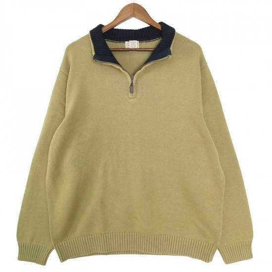 L.L.Bean エルエルビーン ハーフジップコットンニットセーター メンズ
