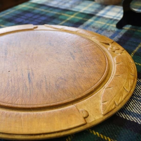 イギリス アンティーク ブレッドボード カッティングボード BREAD 花と