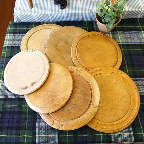 イギリス アンティーク ブレッドボード カッティングボード BREAD 花と