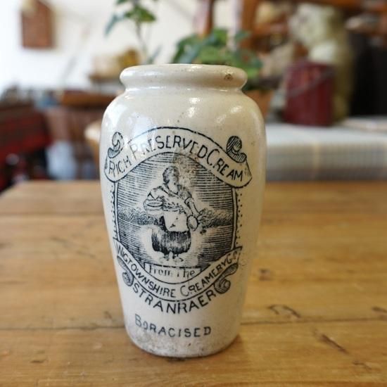 値下げ イギリス ビンテージ PURE BUTTER 陶器製 デッドストック 更に