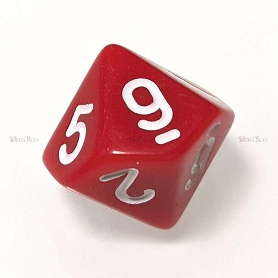 単品◇不透明【赤】10面サイコロ(ダイス) - クトゥルフ神話TRPG