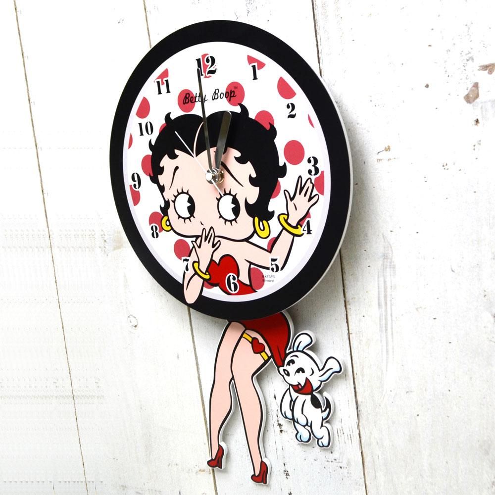 公式ショップ限定】振り子ウォールクロック BB - ベティー ブープ