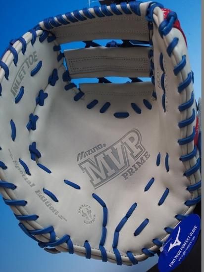 ○USA MIZUNO ミズノ MVP Prime SE 白青 GXF50PSE5○硬式用ファースト