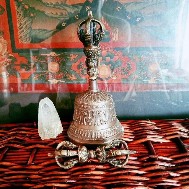 チベタン ベル＆ドルジェ set 大 ハイクオリティ チベット密教法具