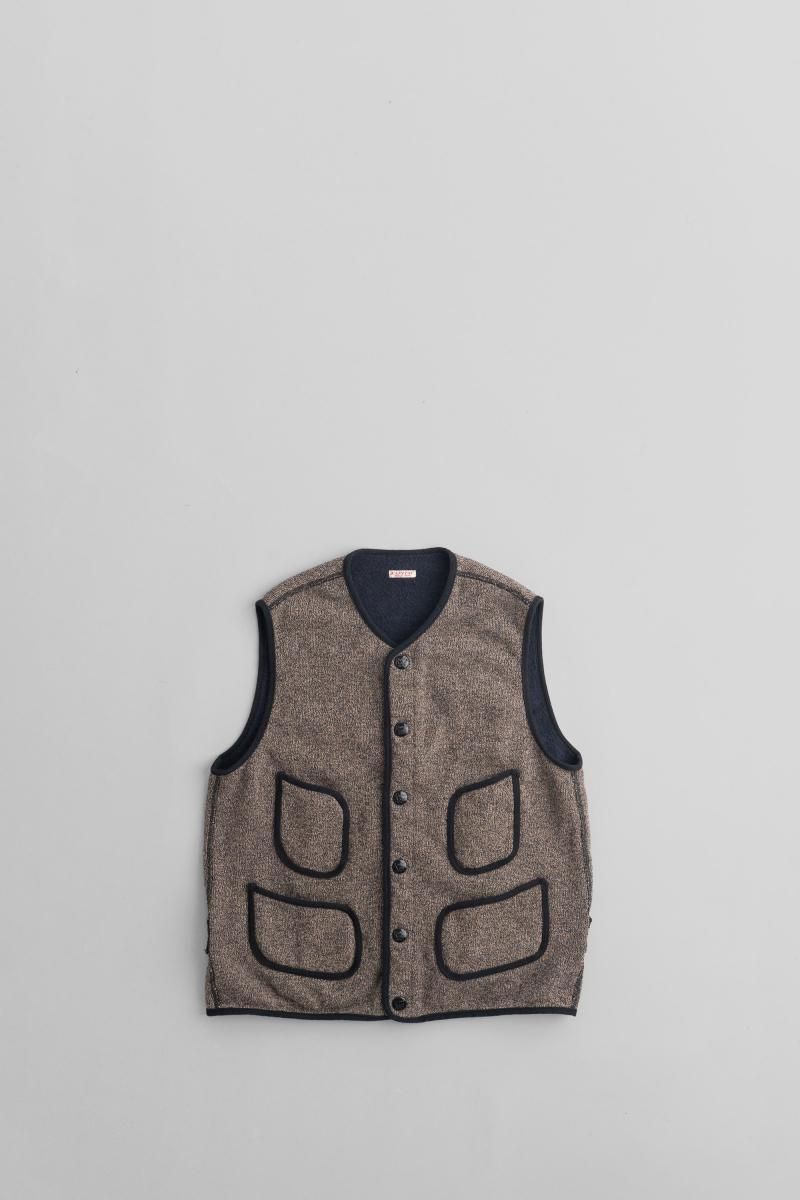 KAPITAL][キャピタル][ビーチ裏毛 ビーチベスト][CHA][EK-1296SJA]