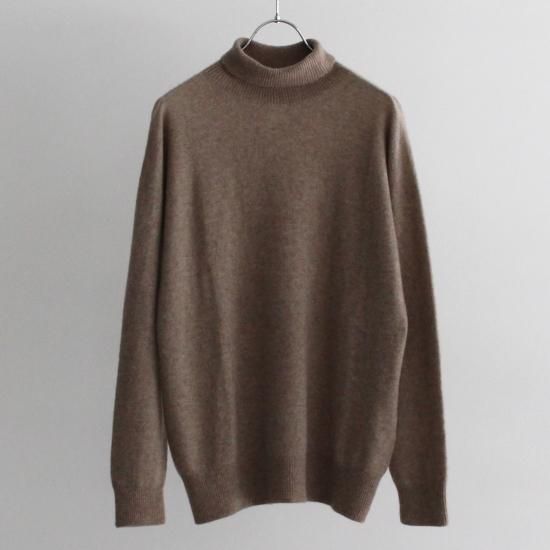 MITTAN ベビーカシミヤタートルセーター - 薄茶 - PURAS