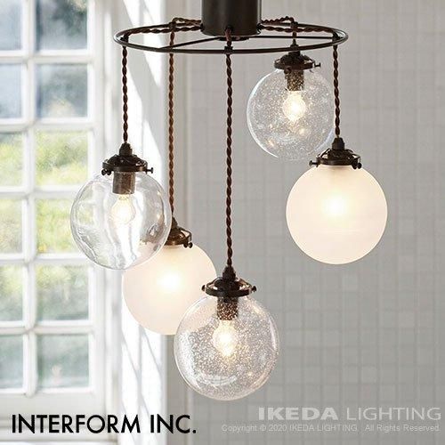 Orelia 5 オレリア5 ペンダントライト ｜ インターフォルム 【 IKEDA