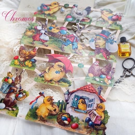 ドイツ クロモス【M】＜イースターラビット 復活祭 うさぎ にわとり