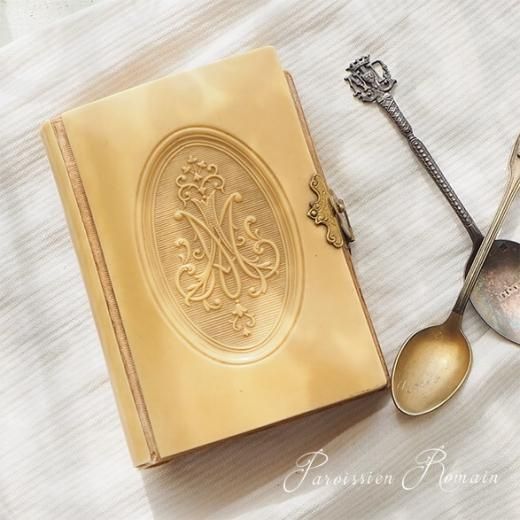 送料無料】フランス アンティーク 1900年代 聖書 祈祷書 ミセル AVE