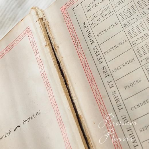 送料無料】フランス アンティーク 1900年代 聖書 祈祷書 ミセル AVE