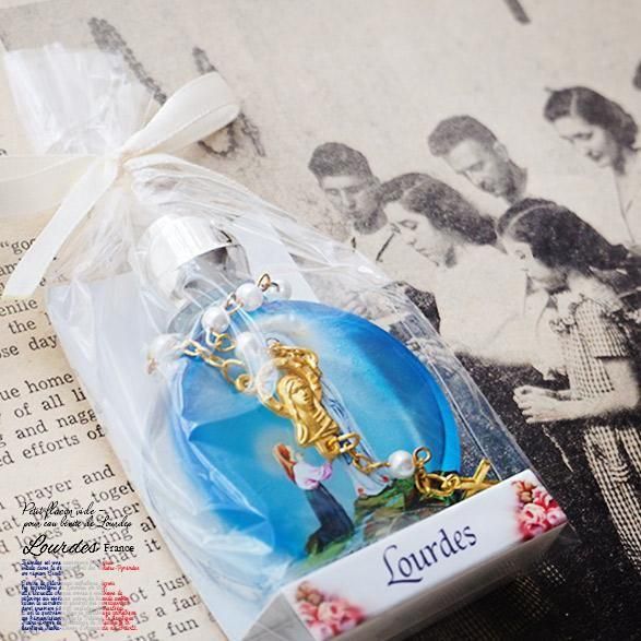 フランス直輸入】フランス ルルドの聖母マリアとベルナデッタの聖水