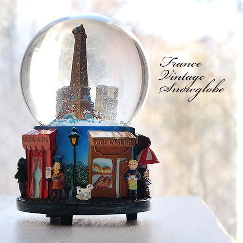 フランス ヴィンテージ エッフェル塔スノードーム - フランス雑貨