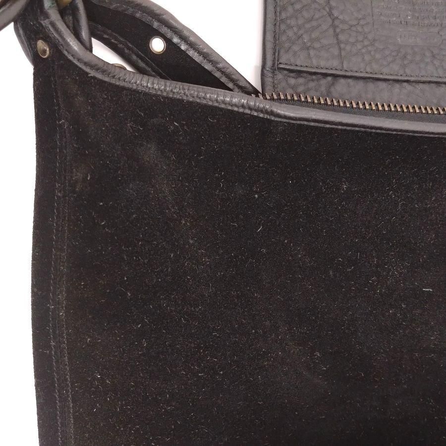 OLD COACH(オールドコーチ）スウェードバケツバッグ ブラック MADE IN