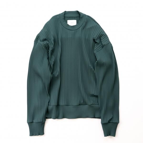 stein(シュタイン)/PLEATED KNIT CREW NECK LS/Green 通販 取り扱い
