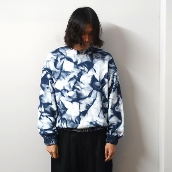 SHINYAKOZUKA(シンヤコヅカ)/OVERDYED CREW NECK/WHITE*NAVY 通販