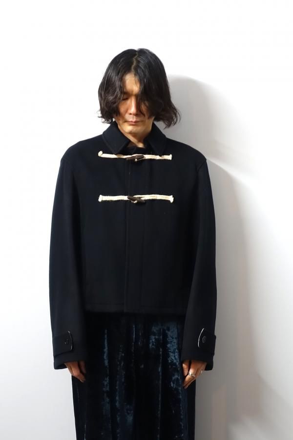 SHINYAKOZUKA(シンヤコズカ)/DUFFLE JK WITH NO BIJOU/BLACK 通販