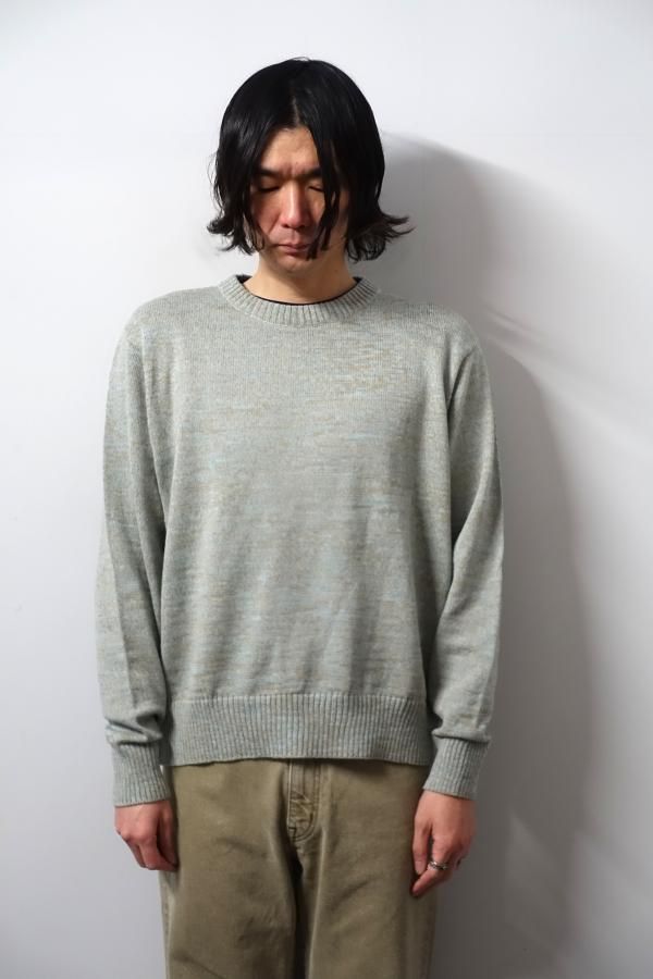 URU（ウル）CREW NECK KNIT SAX 通販｜CONCRETE RIVER