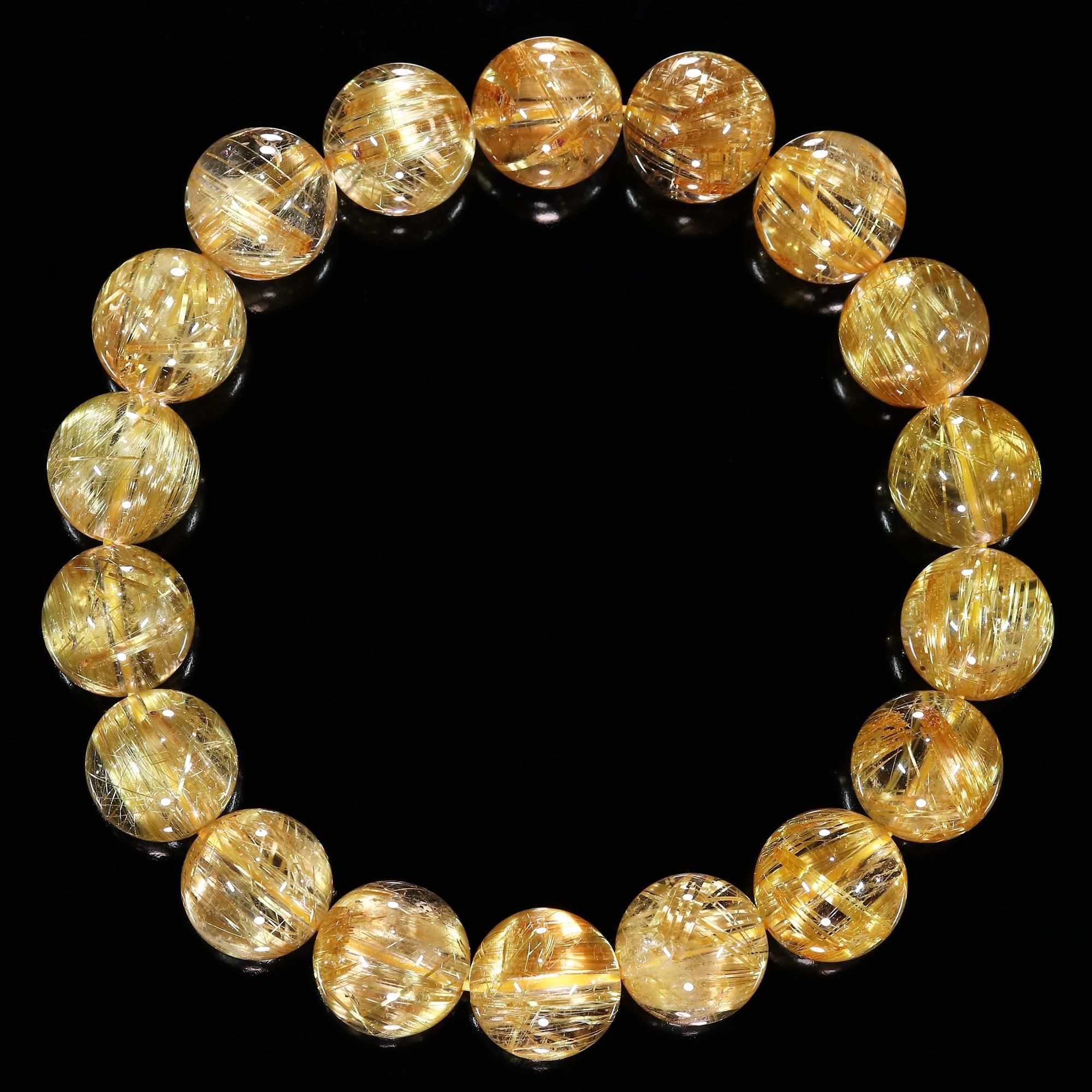 最高品質/腕周り大きめで作製】タイチンイエローゴールドルチル