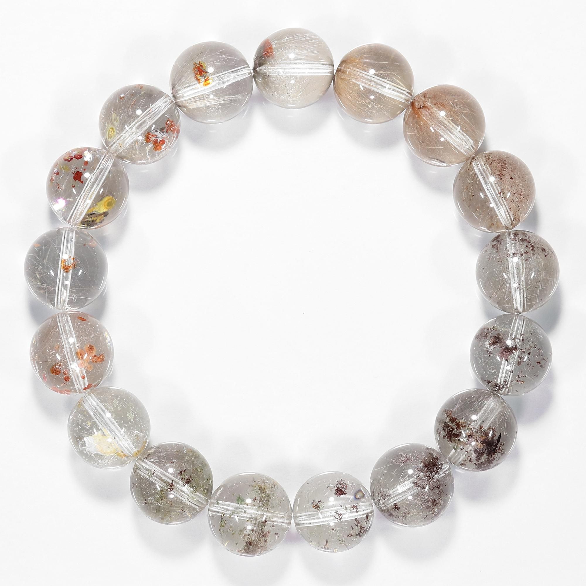 高品質/オーロラ・ガーデン・クォーツ入りのミックスタイプ】プラチナ