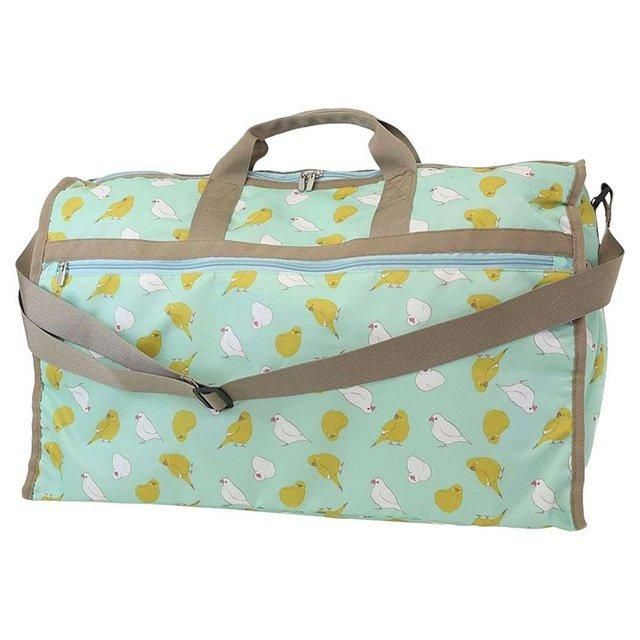 ボストンバッグL / ハミングバード / ミント」トラベルボストン / 幅