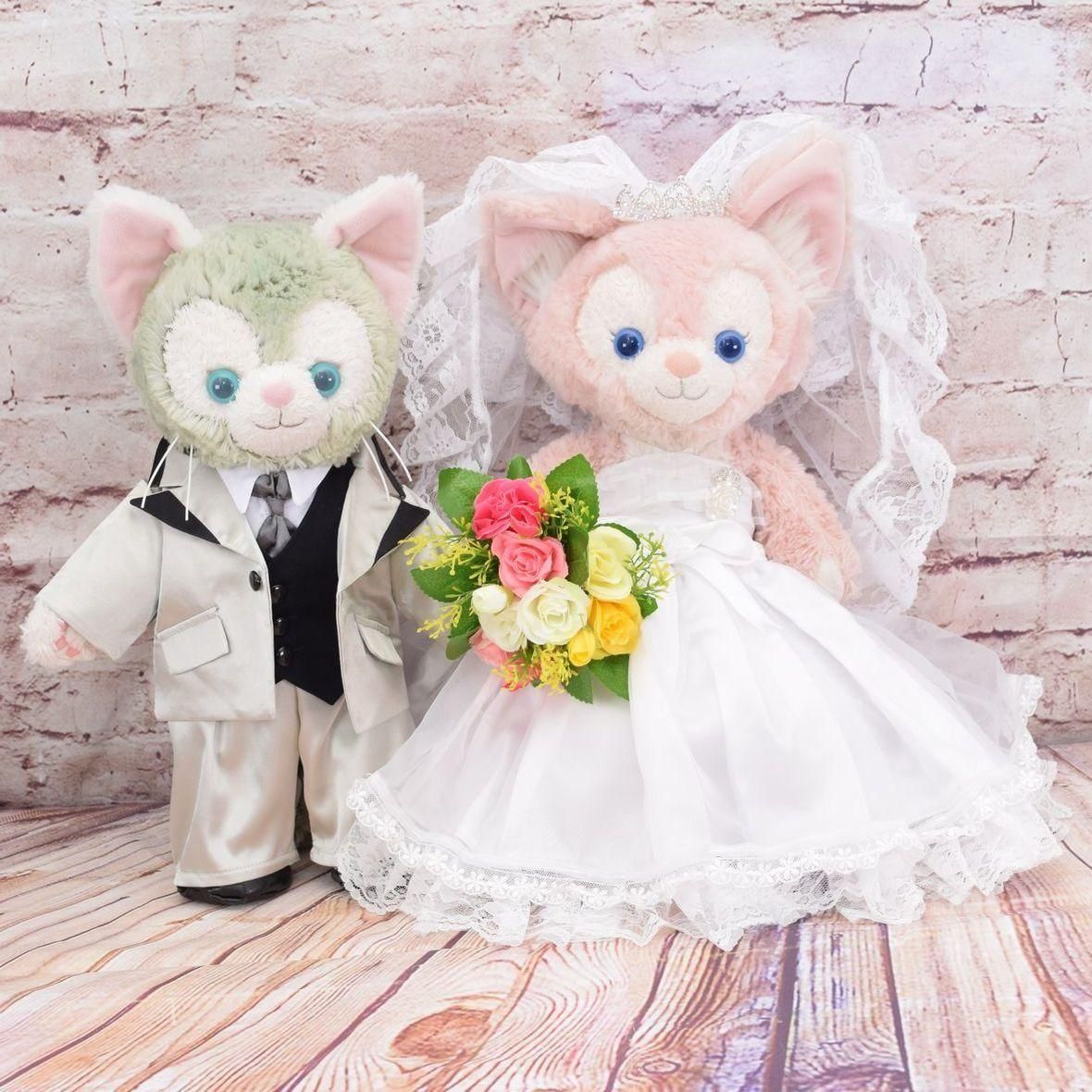 ジェラトーニ＆リーナベル用,ウエディングセット,No.1｜ダッフィー