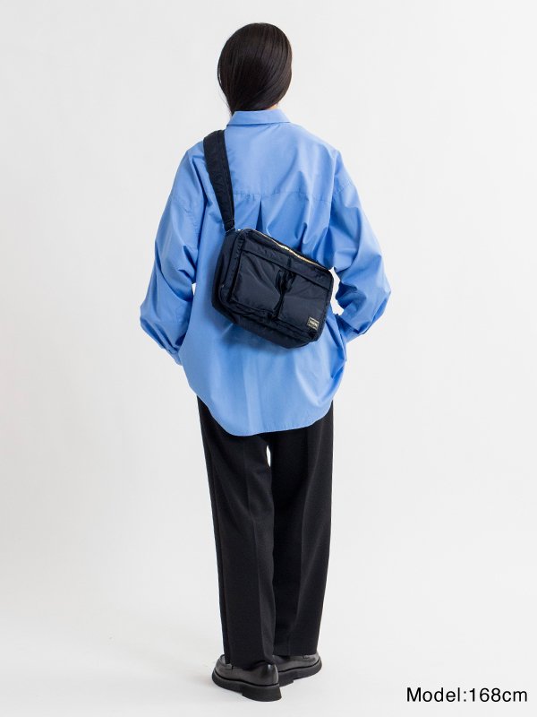 TANKER SLING BAG W zip(L)-タンカースリングバッグダブルジップ(L