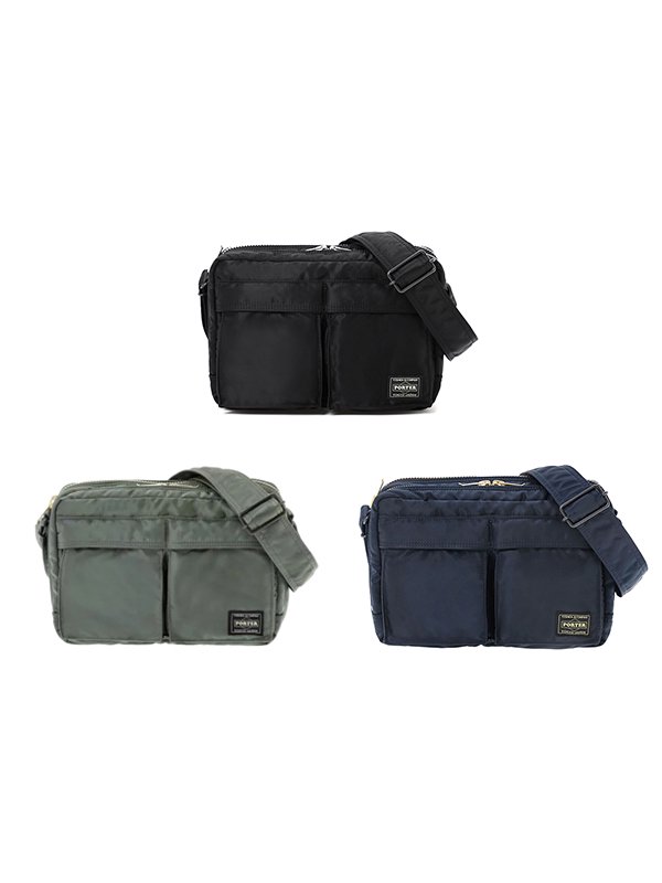 TANKER SLING BAG W zip-タンカースリングバッグダブルジップ-PORTER
