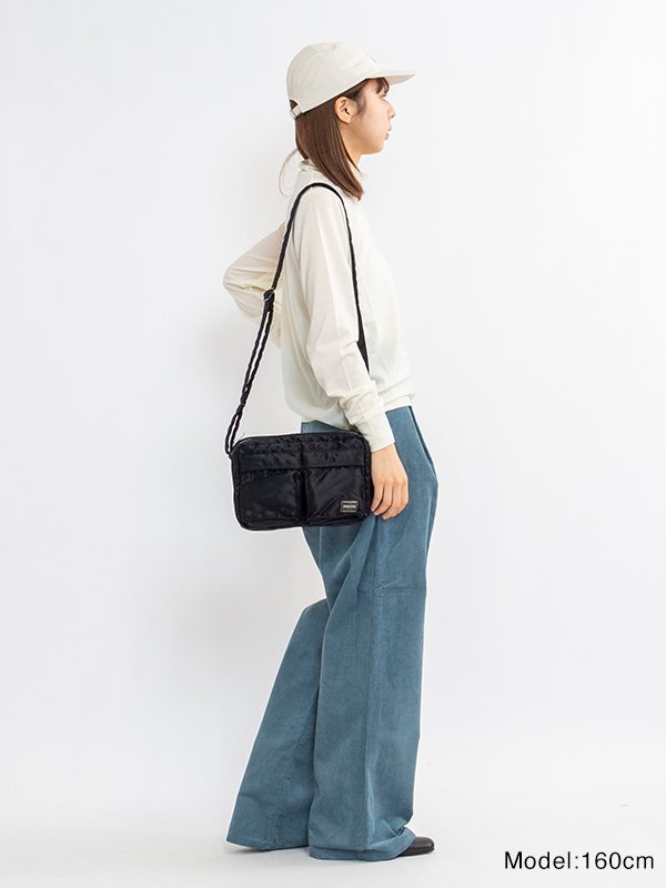 TANKER SLING BAG W zip-タンカースリングバッグダブルジップ-PORTER